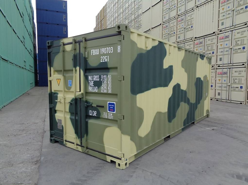 containers 20 pieds dry neuf couleurs militaires image 4